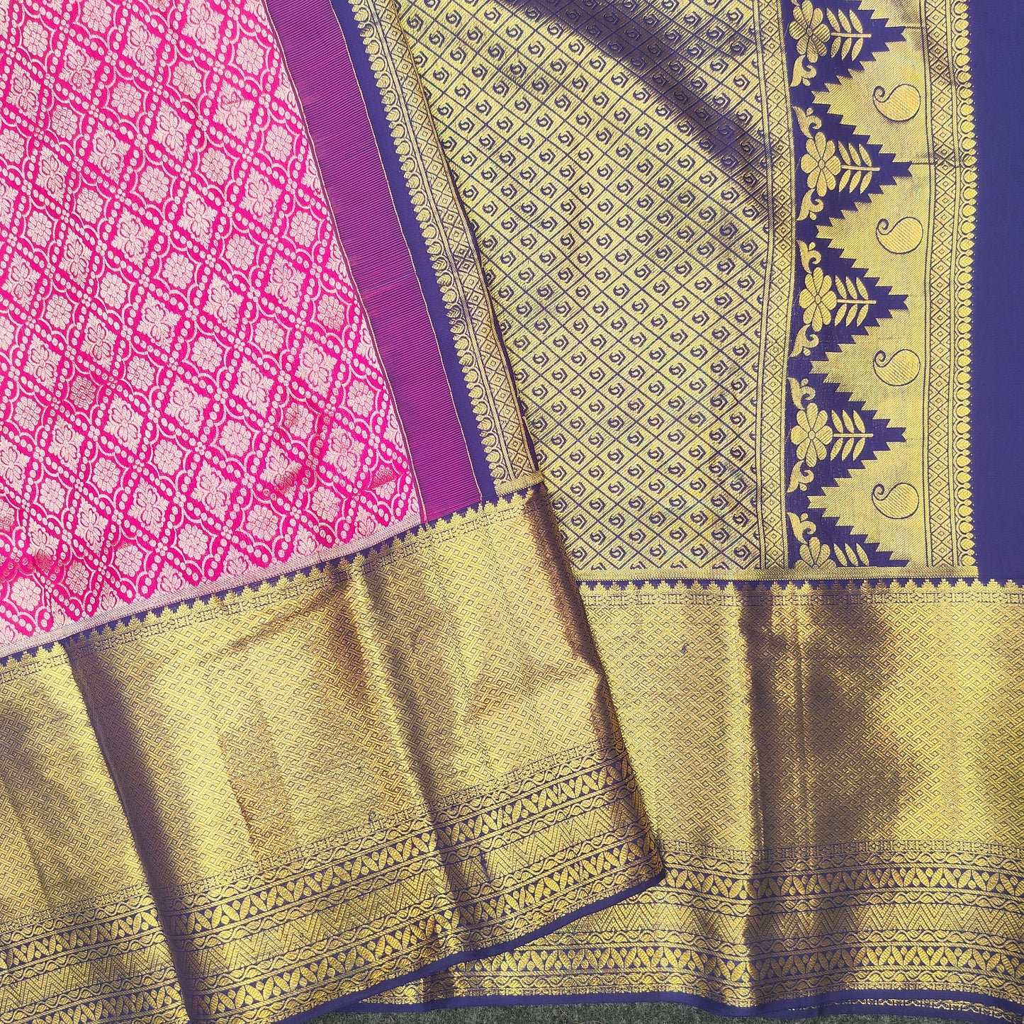 ✨Pure Resham Bridal Kanchi Pattu Handloom Saree