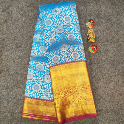 ✨Pure Resham Bridal Kanchi Pattu Handloom Saree