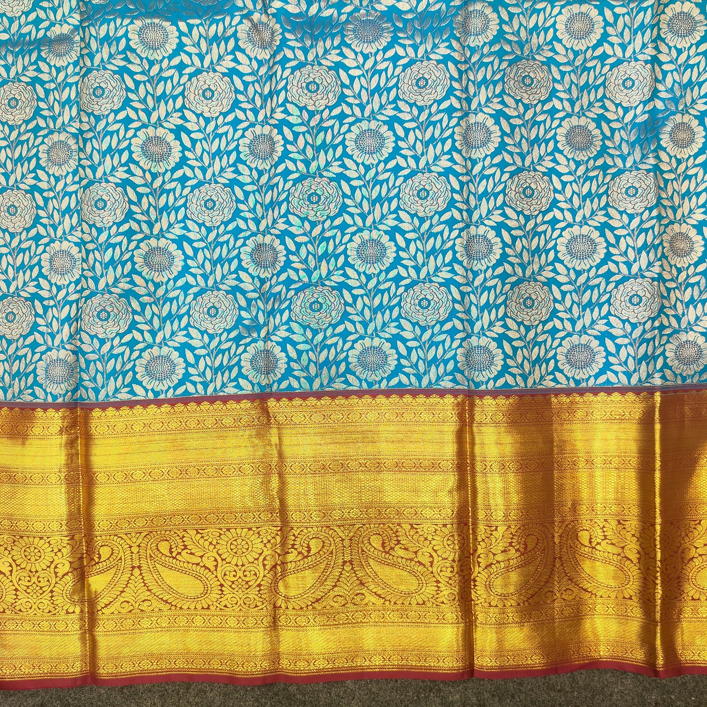 ✨Pure Resham Bridal Kanchi Pattu Handloom Saree - Ambica Wedding Mall