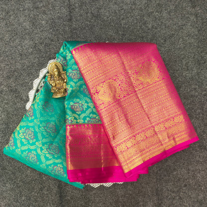 ✨Pure Resham Bridal Kanchi Pattu Handloom Saree