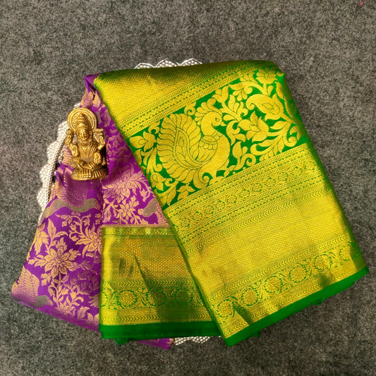 ✨Pure Resham Bridal Kanchi Pattu Handloom Saree