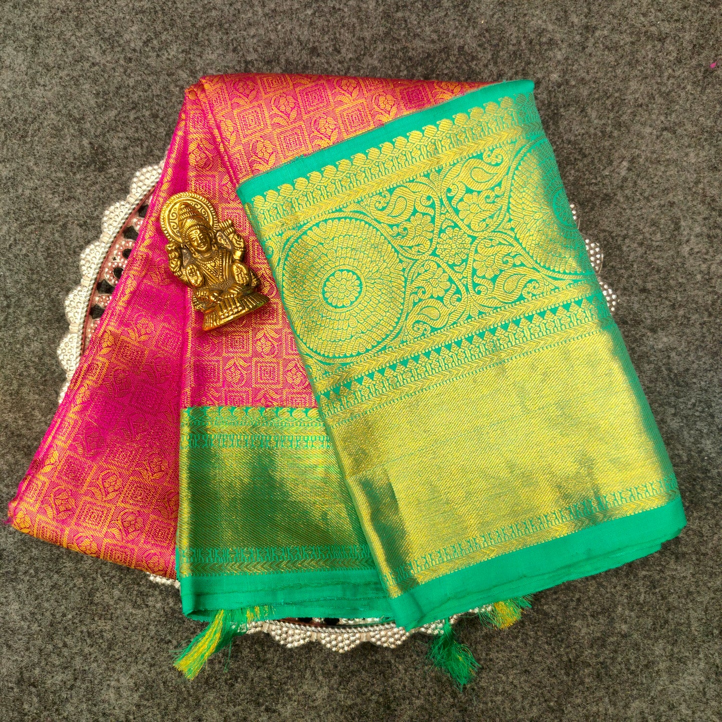 ✨Pure Resham Bridal Kanchi Pattu Handloom Saree