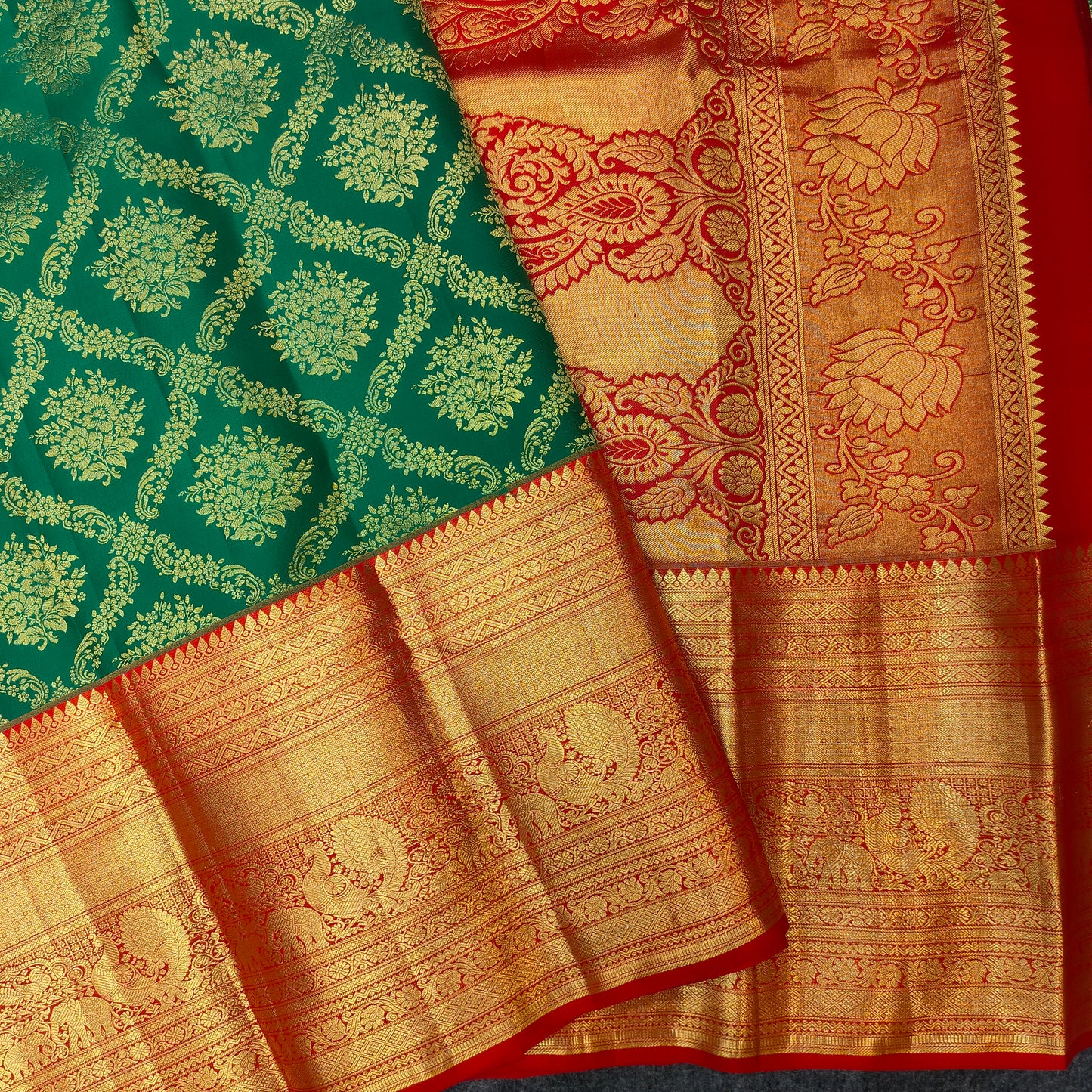 ✨Pure Resham Bridal Kanchi Pattu Handloom Saree