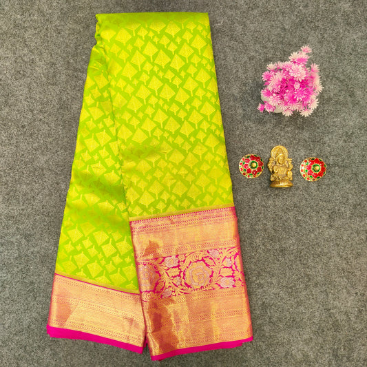 ✨Pure Resham Bridal Kanchi Pattu Handloom Saree