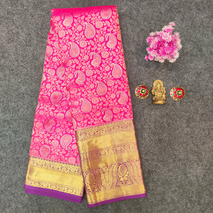 ✨Pure Resham Bridal Kanchi Pattu Handloom Saree