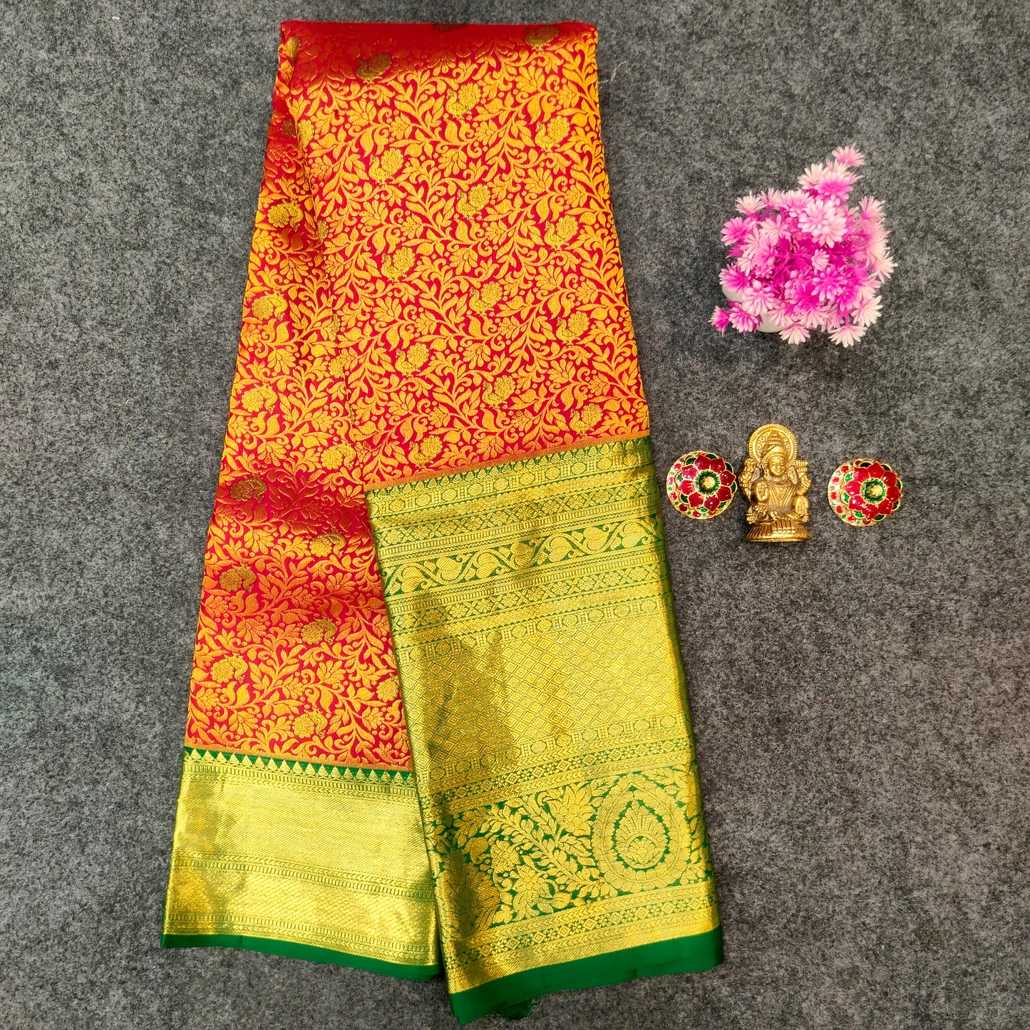 ✨Pure Resham Bridal Kanchi Pattu Handloom Saree