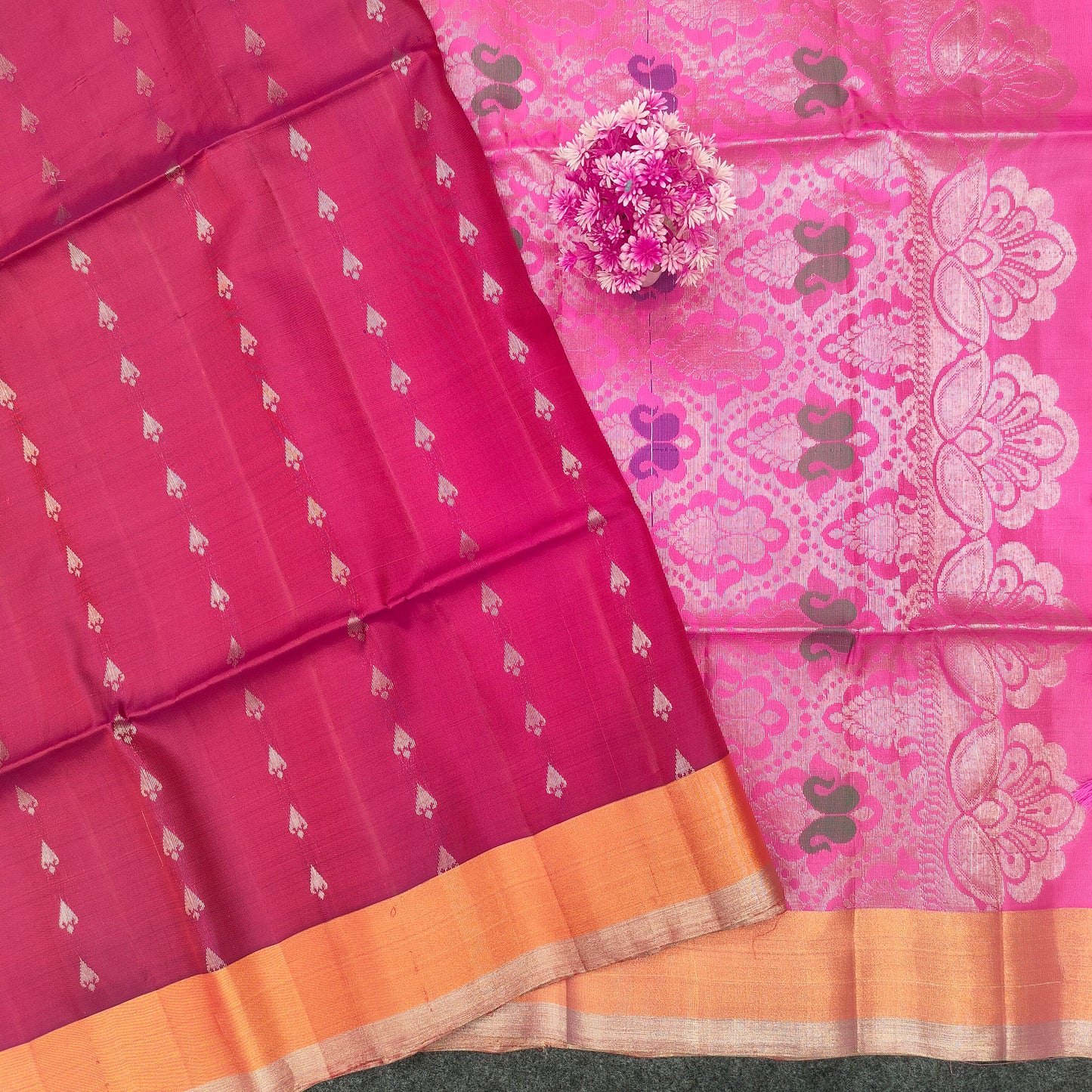 ✨Kanchi Pattu Bentex Border Saree