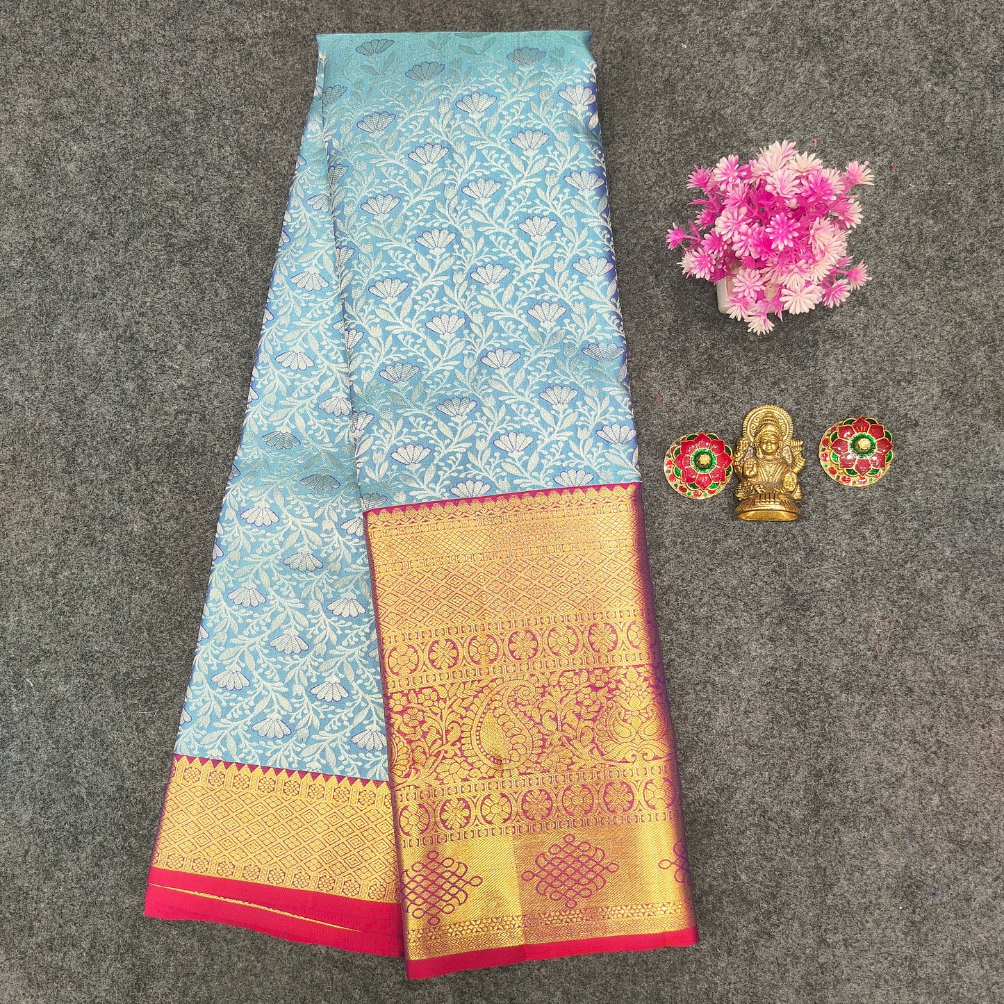 Kanchi Pattu Bridal Pure Zari Saree