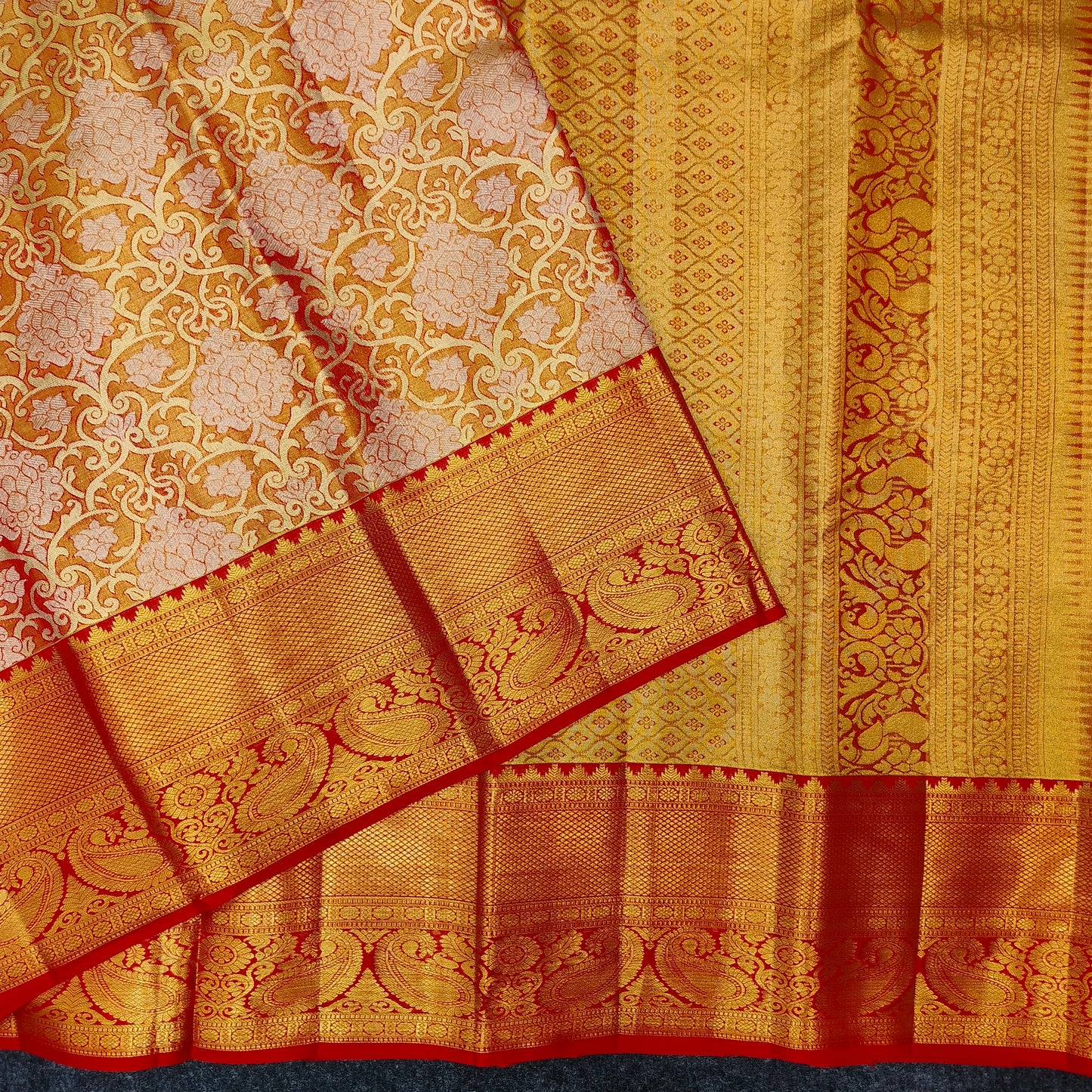 Kanchi Pattu Bridal Pure Zari Saree