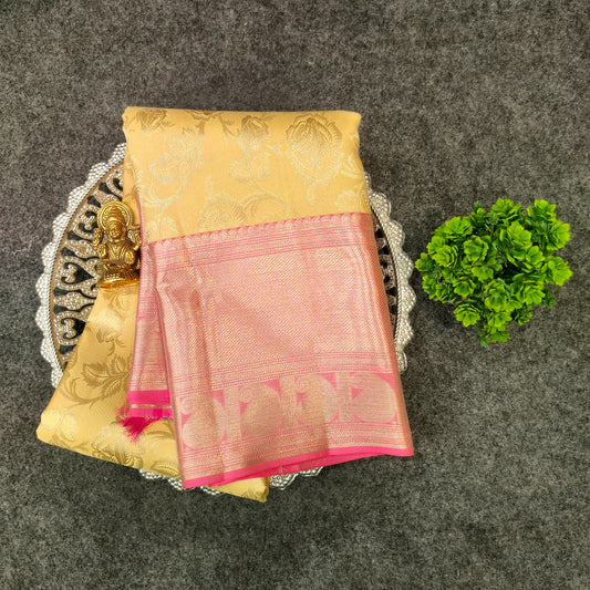 Kanchi Pattu Bridal Pure Zari Saree