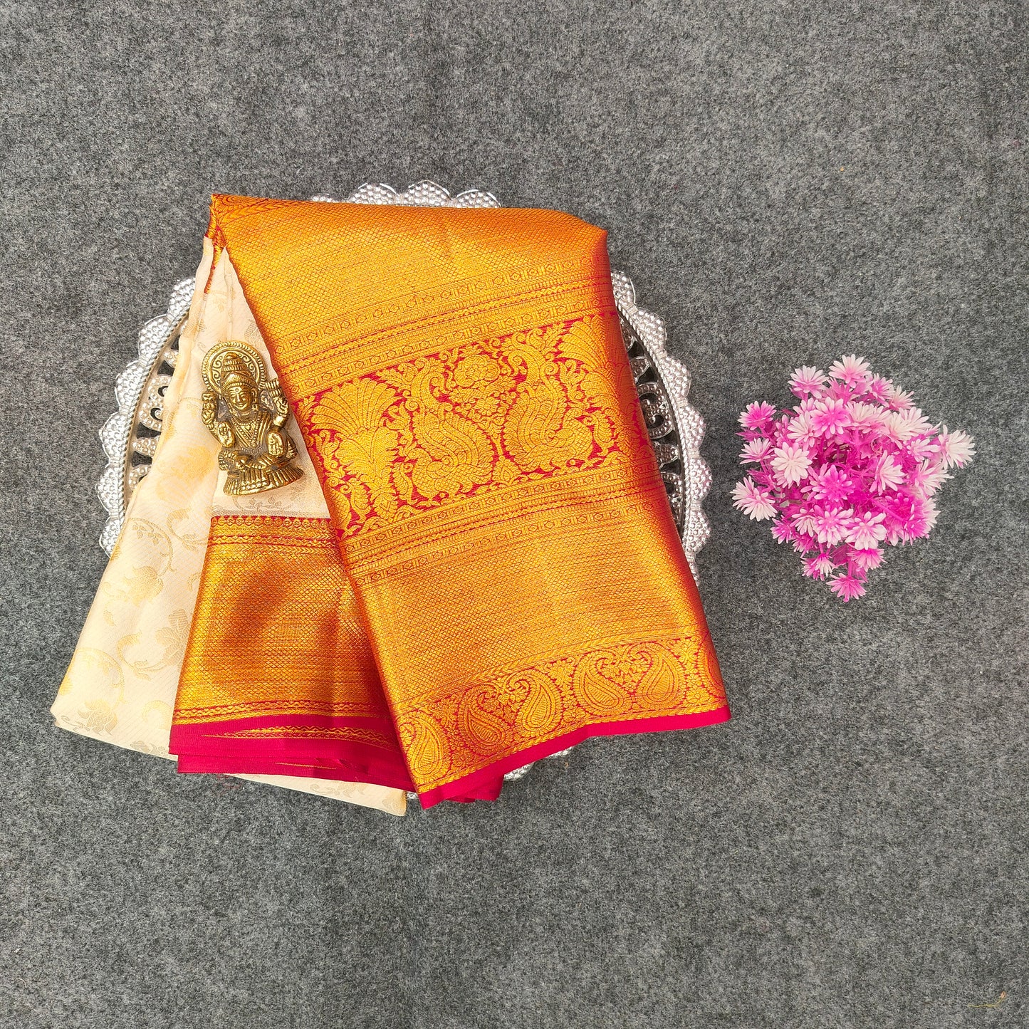 ✨Pure Resham Bridal Kanchi Pattu Handloom Saree