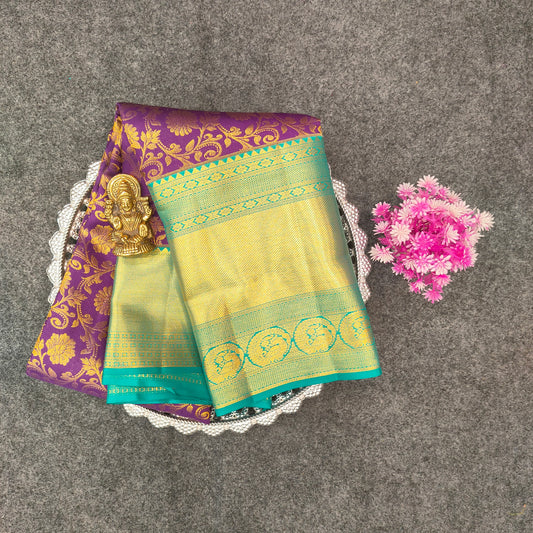 ✨Pure Resham Bridal Kanchi Pattu Handloom Saree