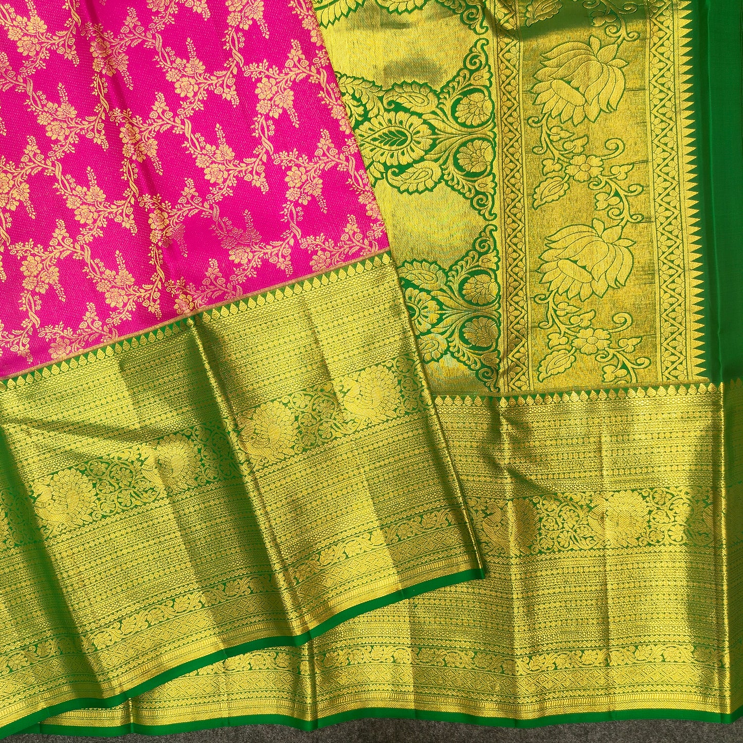 Pure Resham Bridal Kanchi Pattu Handloom Saree