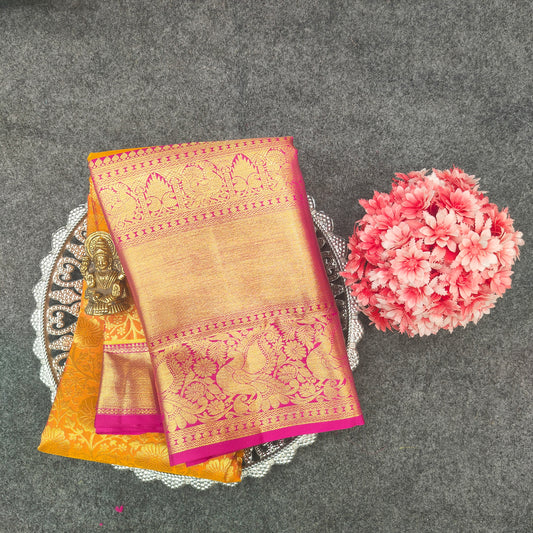 Pure Resham Bridal Kanchi Pattu Handloom Saree