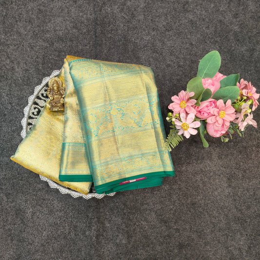 Pure Resham Bridal Kanchi Pattu Handloom Saree