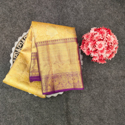 Kanchi Pattu Bridal Pure Zari Saree