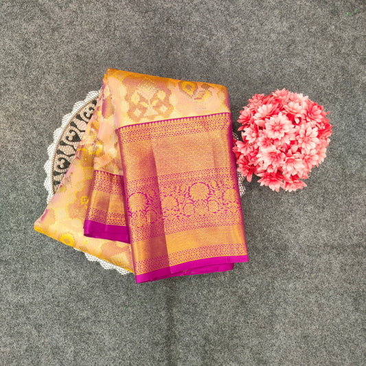 Kanchi Pattu Bridal Pure Zari Saree