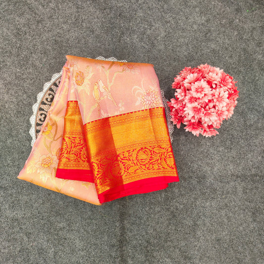 Kanchi Pattu Bridal Pure Zari Saree