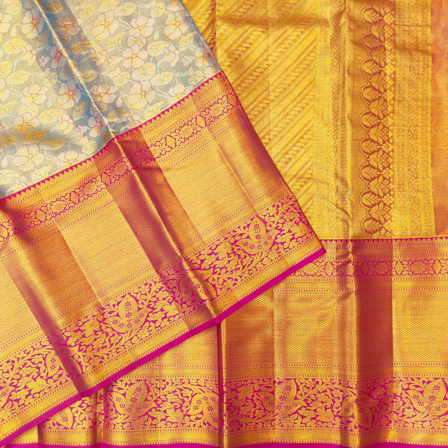 Kanchi Pattu Bridal Pure Zari Saree