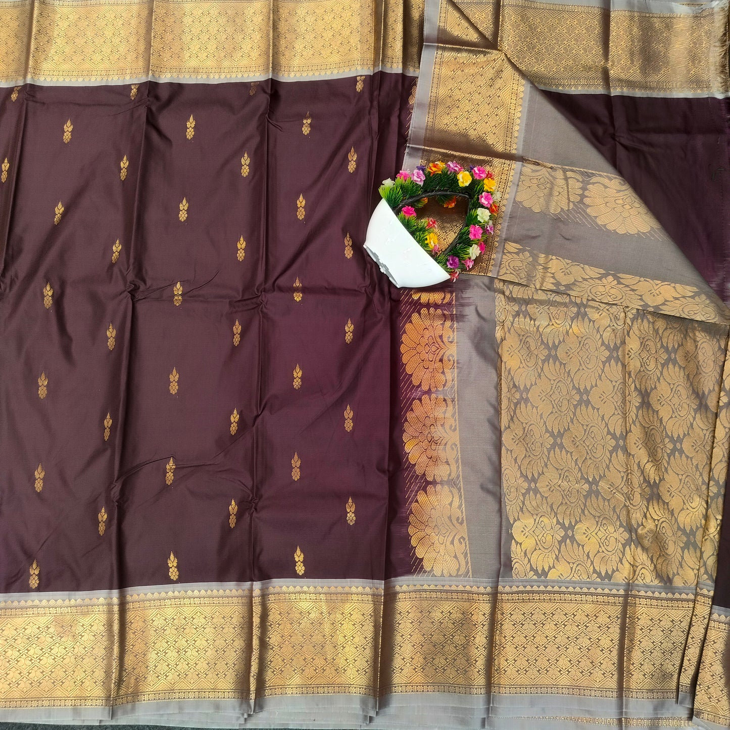 Venkatagiri Pattu mix Butta saree