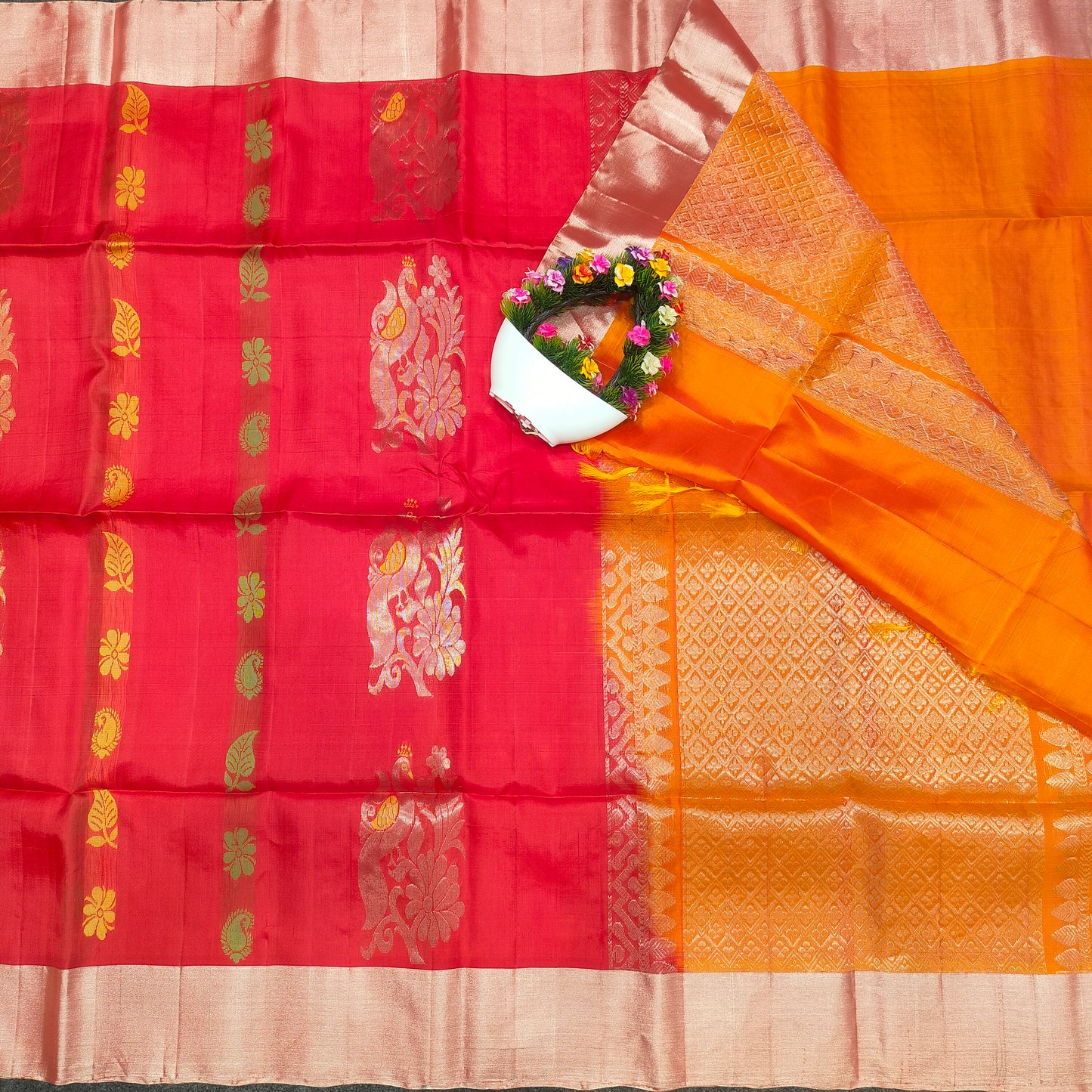 Kanchi Pattu Handloom Butta Saree