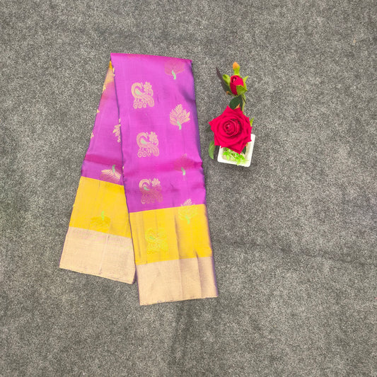 Kanchi Pattu Handloom Butta Saree