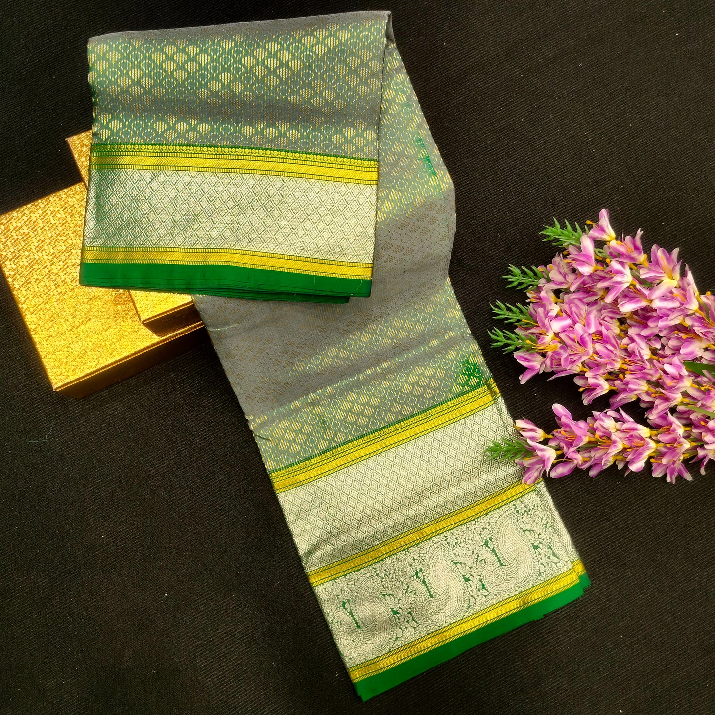 Pure Venkatagiri Handloom Buta saree