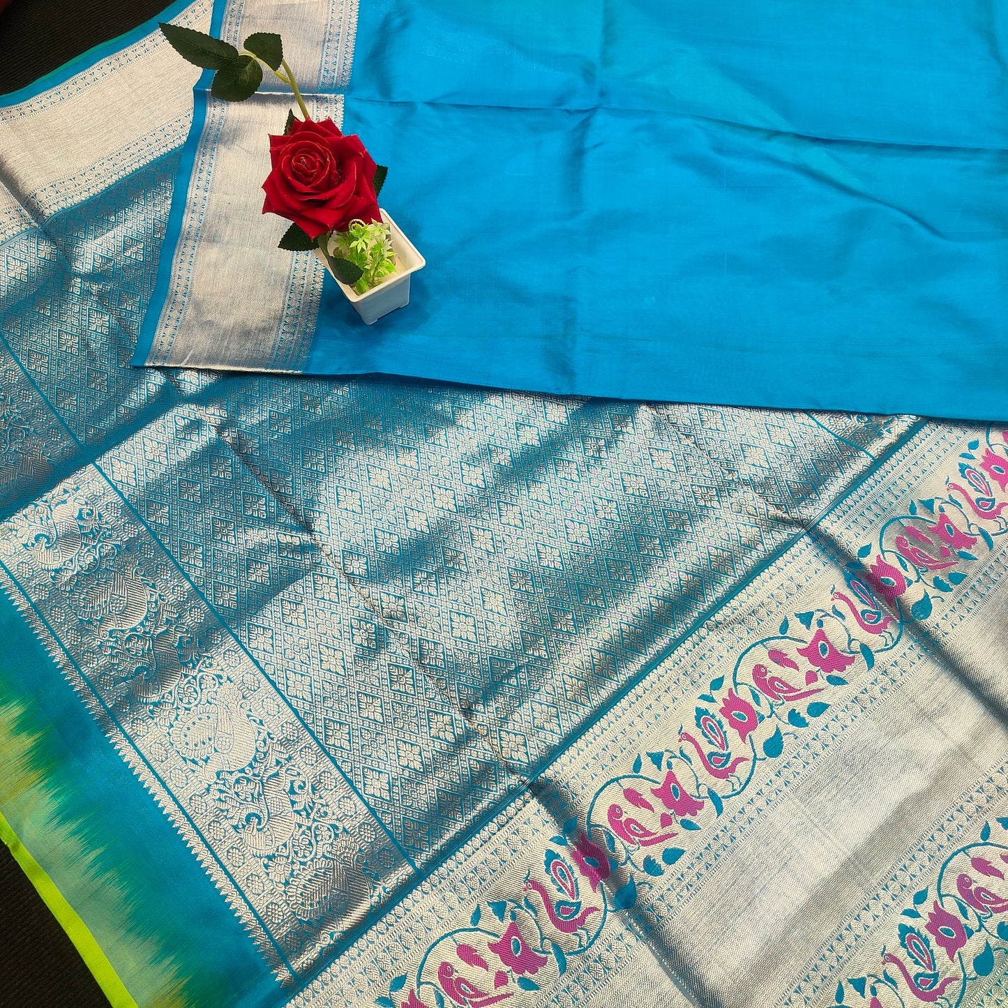 Pure Venkatagiri Handloom Buta saree