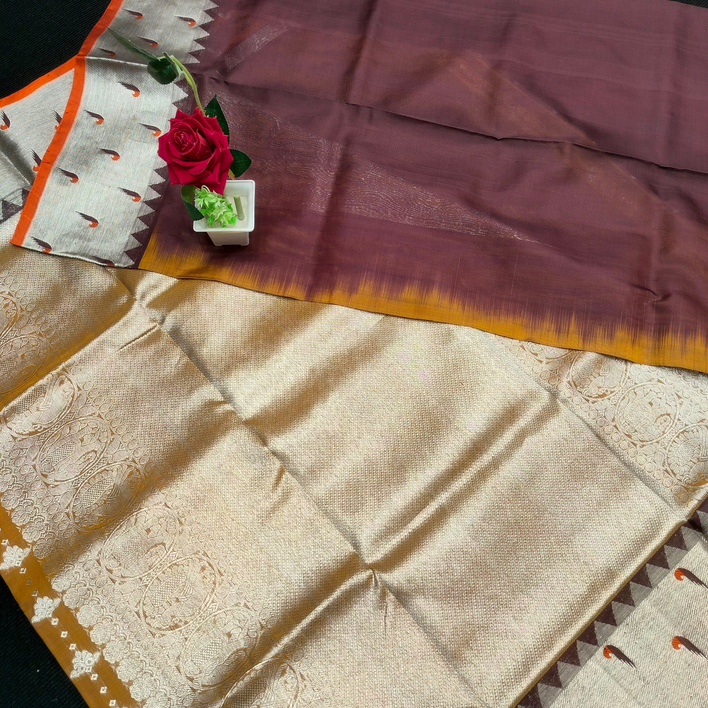 Pure Venkatagiri Handloom Buta saree