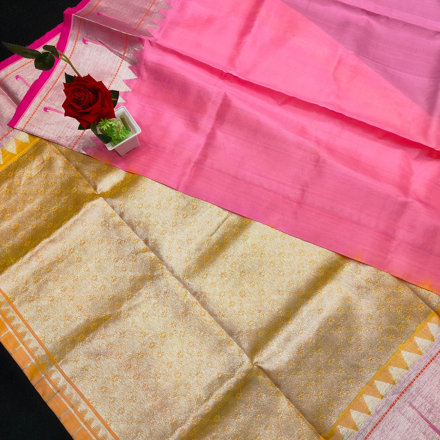 Pure Venkatagiri Handloom Buta saree