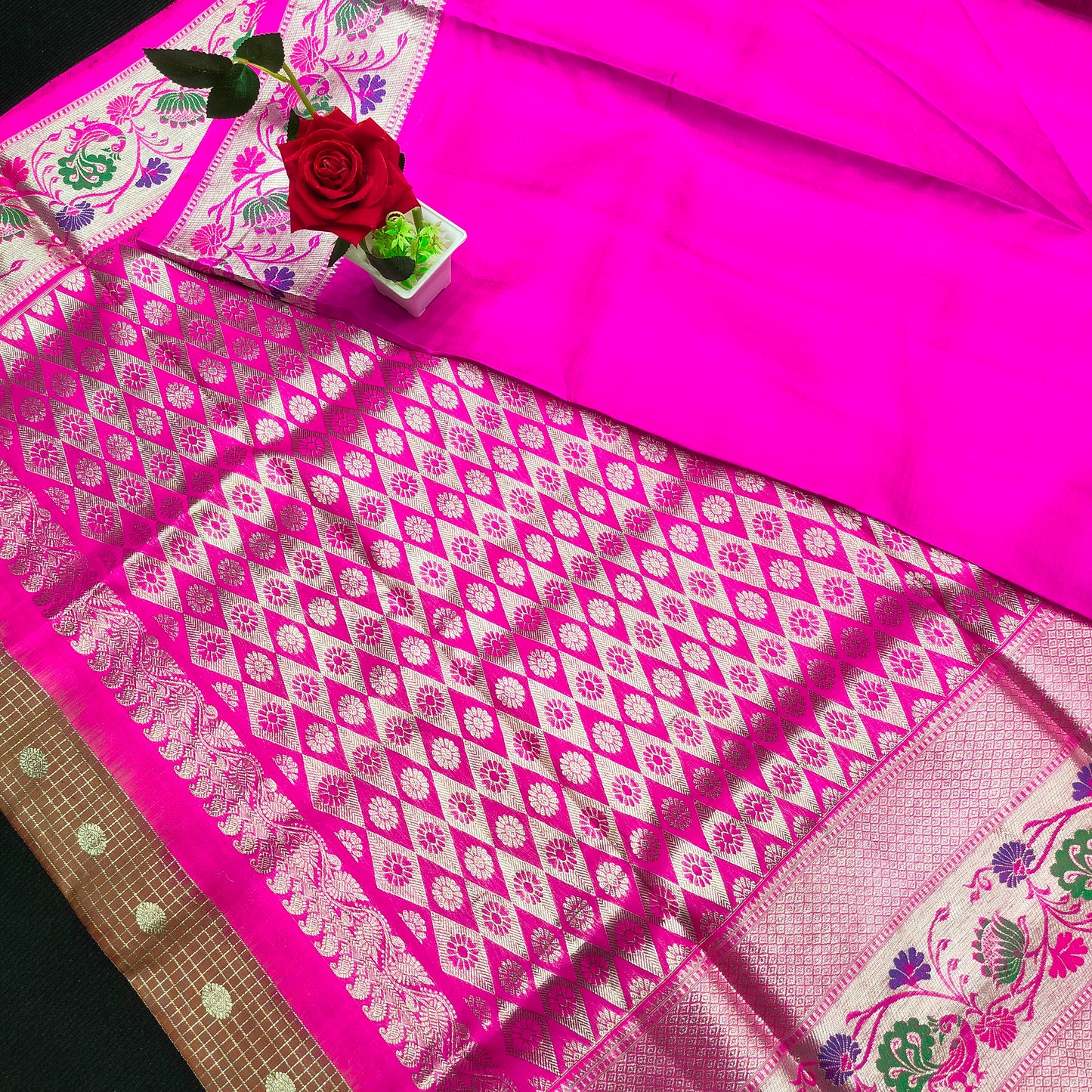 Pure Venkatagiri Handloom Buta saree