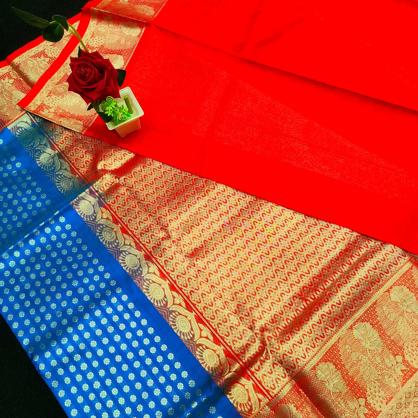 Pure Venkatagiri Handloom Buta saree