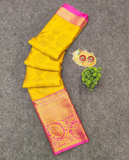 Kanchi Pattu Long Border Brocade Sarees