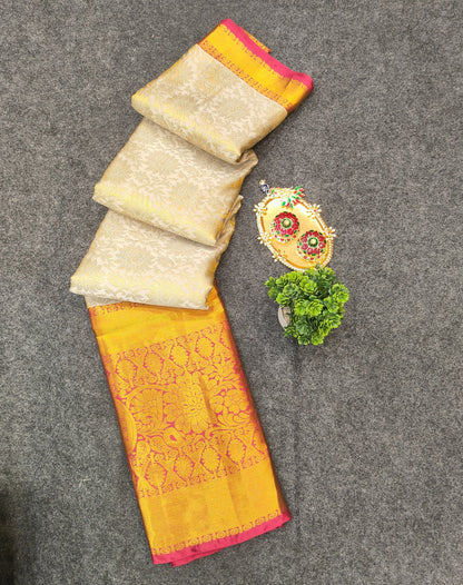 Kanchi Pattu Long Border Brocade Sarees