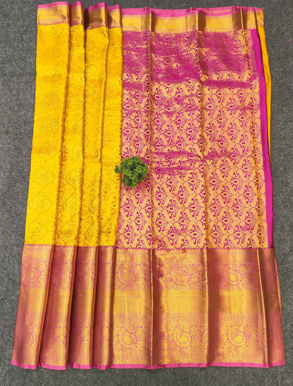 Kanchi Pattu Long Border Brocade Sarees