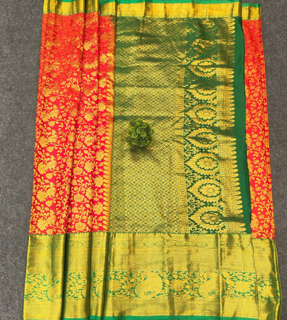 Kanchi Pattu Long Border Brocade Sarees