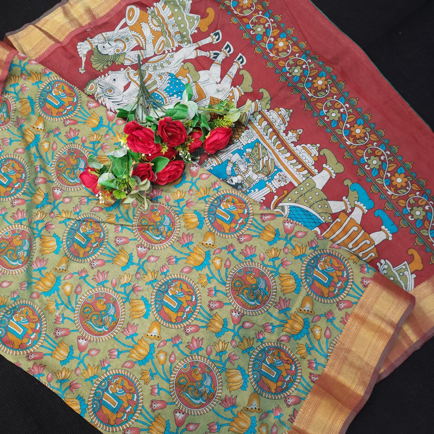 Kalamkari Fancy Saree