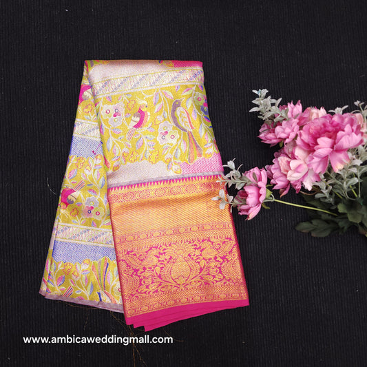Kanchi Pattu Mix Lehengas [2 to 5 Years]