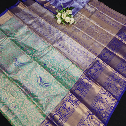 Semi Kanchi Pattu Tissue Saree