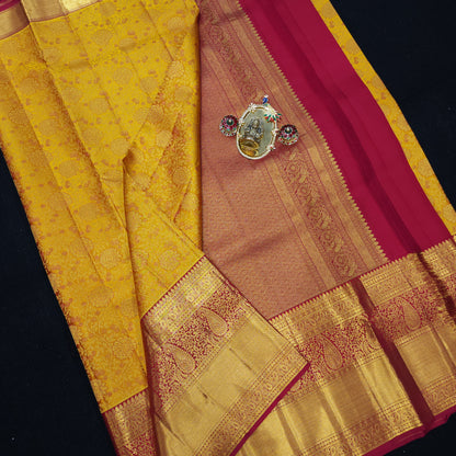 Pure Resham Bridal Kanchi Pattu Handloom Saree