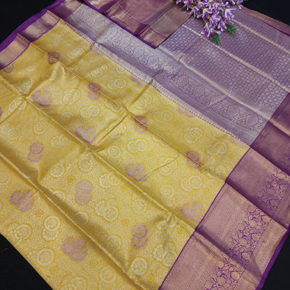 Semi Kanchi Pattu Tissue Sarees