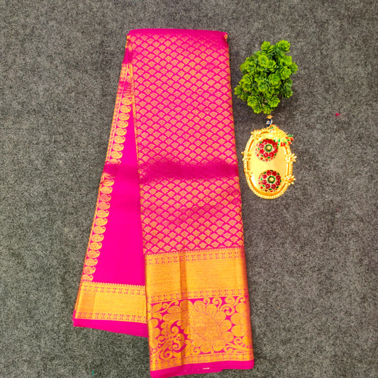 Kanchi Pattu Bridal Pure Zari Saree