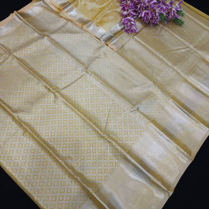 Semi Kanchi Pattu Pastel Saree