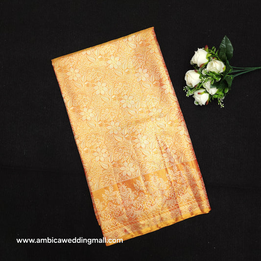 Pure 2G Jariwarp Brocade Handloom Tissue Sarees
