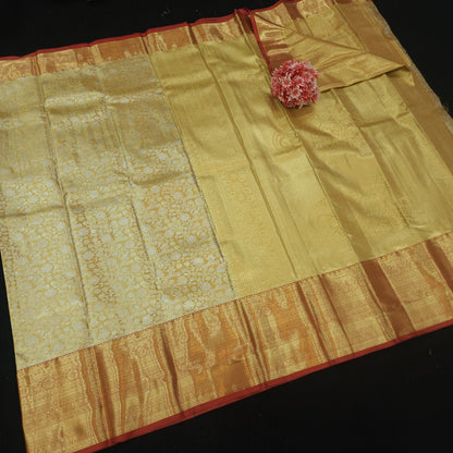 Golden Jariwarp Brocade Sarees 😍✨️