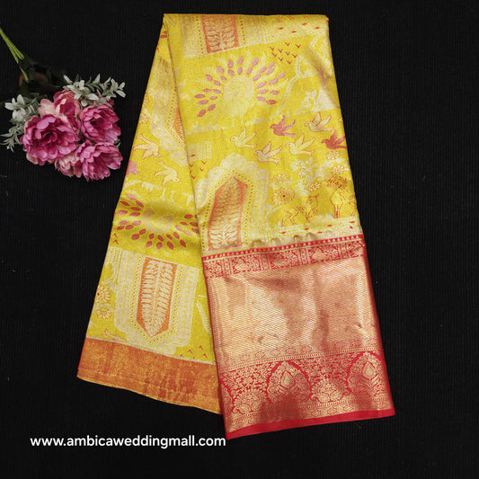 Kanchi Pattu Mix Lehengas [Free Size]