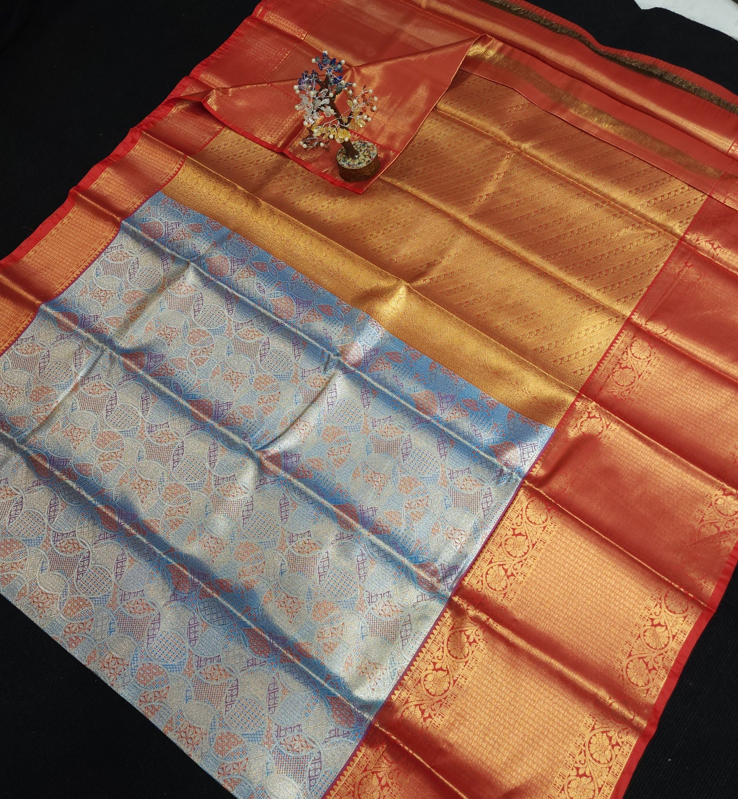 2 Gram gold zari semi kanchi pattu sarees ✨️