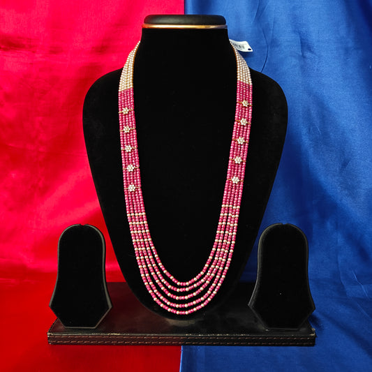 Beautiful Ruby Coloured Honex Necklace
