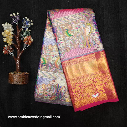 Kanchi Pattu Mix Lehengas [2 to 5 Years]