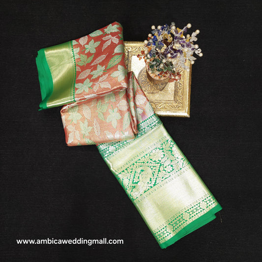 2 Gram gold zari semi kanchi pattu sarees ✨️